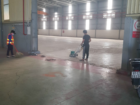 Thi công sàn Epoxy dự án CTY SX TM Sài Gòn RIVER VIỆT NAM