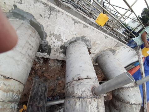 Thi công chống thấm dự án nhà máy xử lý nước thải khu công nghiệp Đồng An 1