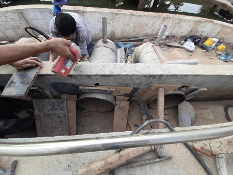 Thi công chống thấm dự án nhà máy xử lý nước thải khu công nghiệp Đồng An 1