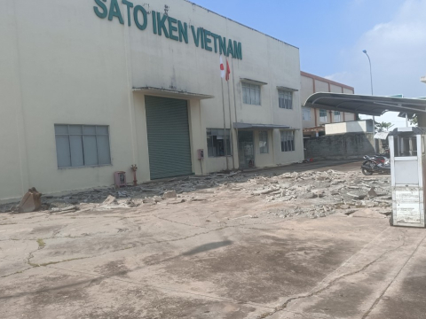 THI CÔNG NỀN SÂN CÔNG TY SATO IKEN VIETNAM KCN BÌNH DƯƠNG