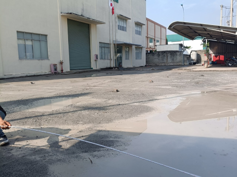 THI CÔNG NỀN SÂN CÔNG TY SATO IKEN VIETNAM KCN BÌNH DƯƠNG