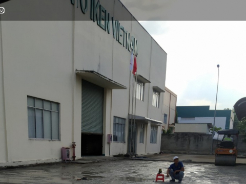 THI CÔNG NỀN SÂN CÔNG TY SATO IKEN VIETNAM KCN BÌNH DƯƠNG