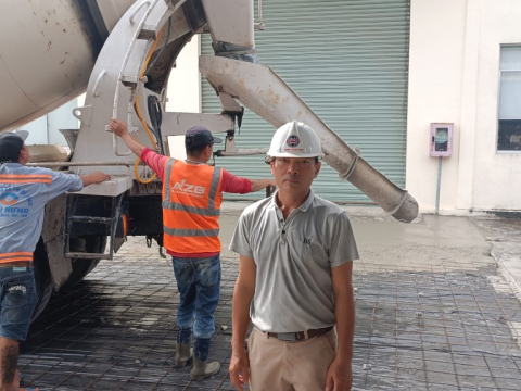 THI CÔNG NỀN SÂN CÔNG TY SATO IKEN VIETNAM KCN BÌNH DƯƠNG